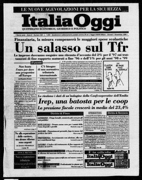 Italia oggi : quotidiano di economia finanza e politica